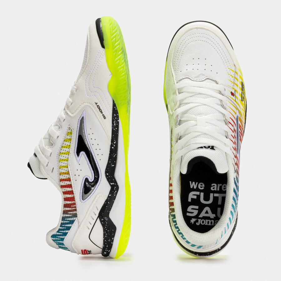 FS REACTIVE 2576 HVIT/GUL/RØD Futsal/Innesko
